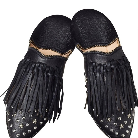 Scotch & Soda studded fringe slides - Picture 1 of 2
